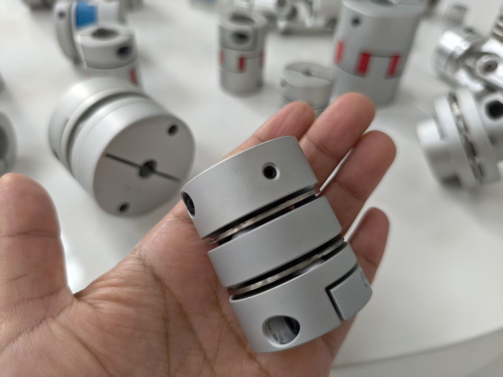 RSK-CPL Durabilis Diaphragma Discus Aluminium Alloy Copulatio Fibulae Type compensat deviationes angulares et axiales